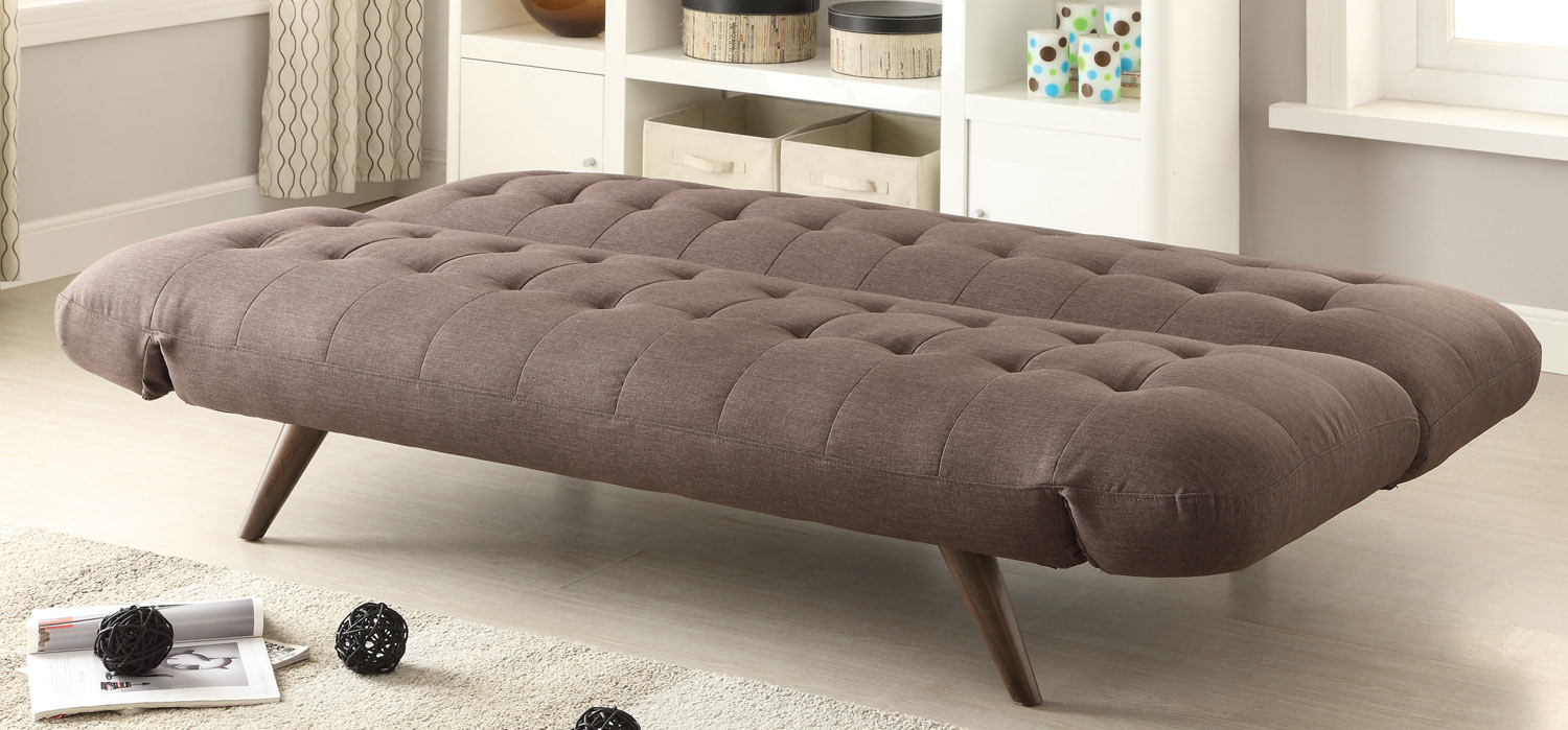 coaster sofa bed brown