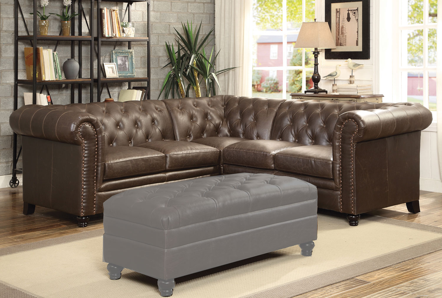 Coaster Roy Sectional Sofa - Brown