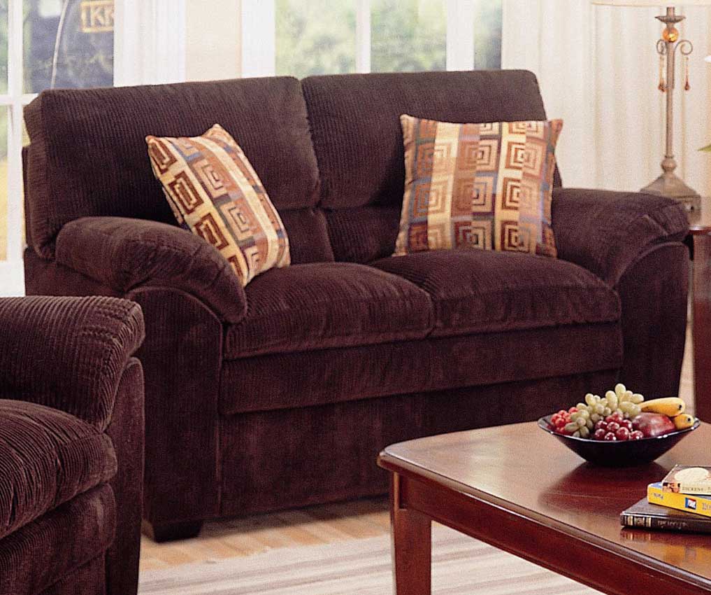 Coaster Molly Loveseat Dark Chocolate 502522 at