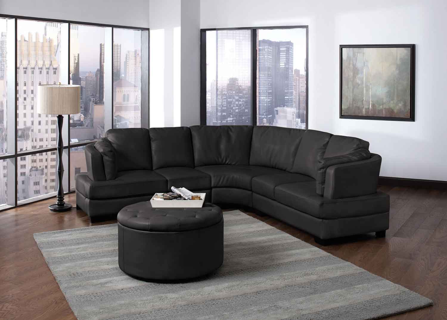 Coaster Landen Living Room Set - Black