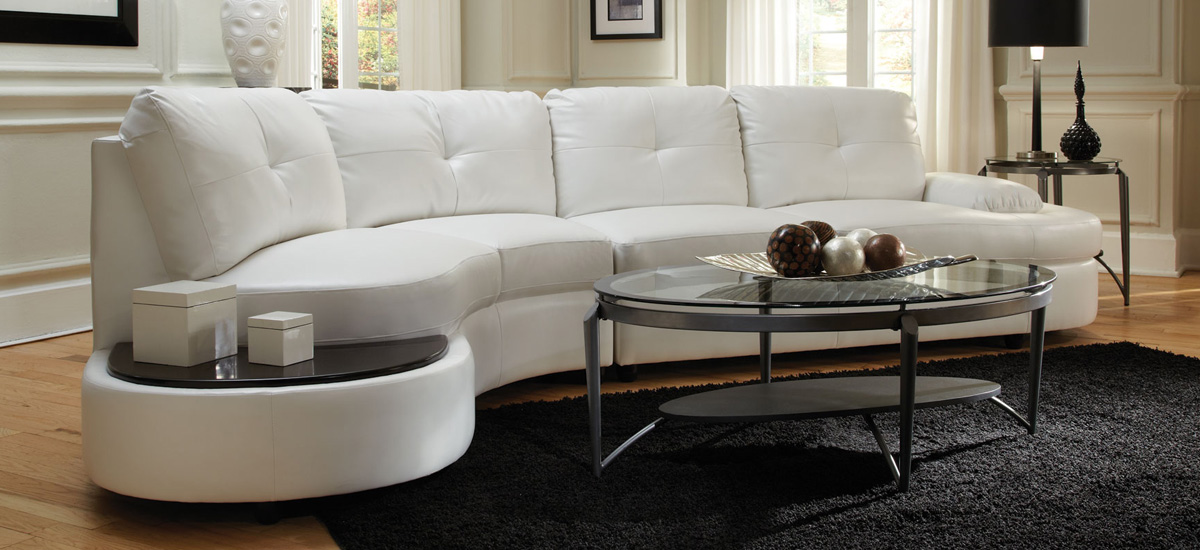 Coaster Talia Sectional Sofa - White