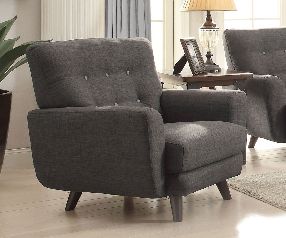 Coaster Maguire Chair - Charcoal/Dark Brown