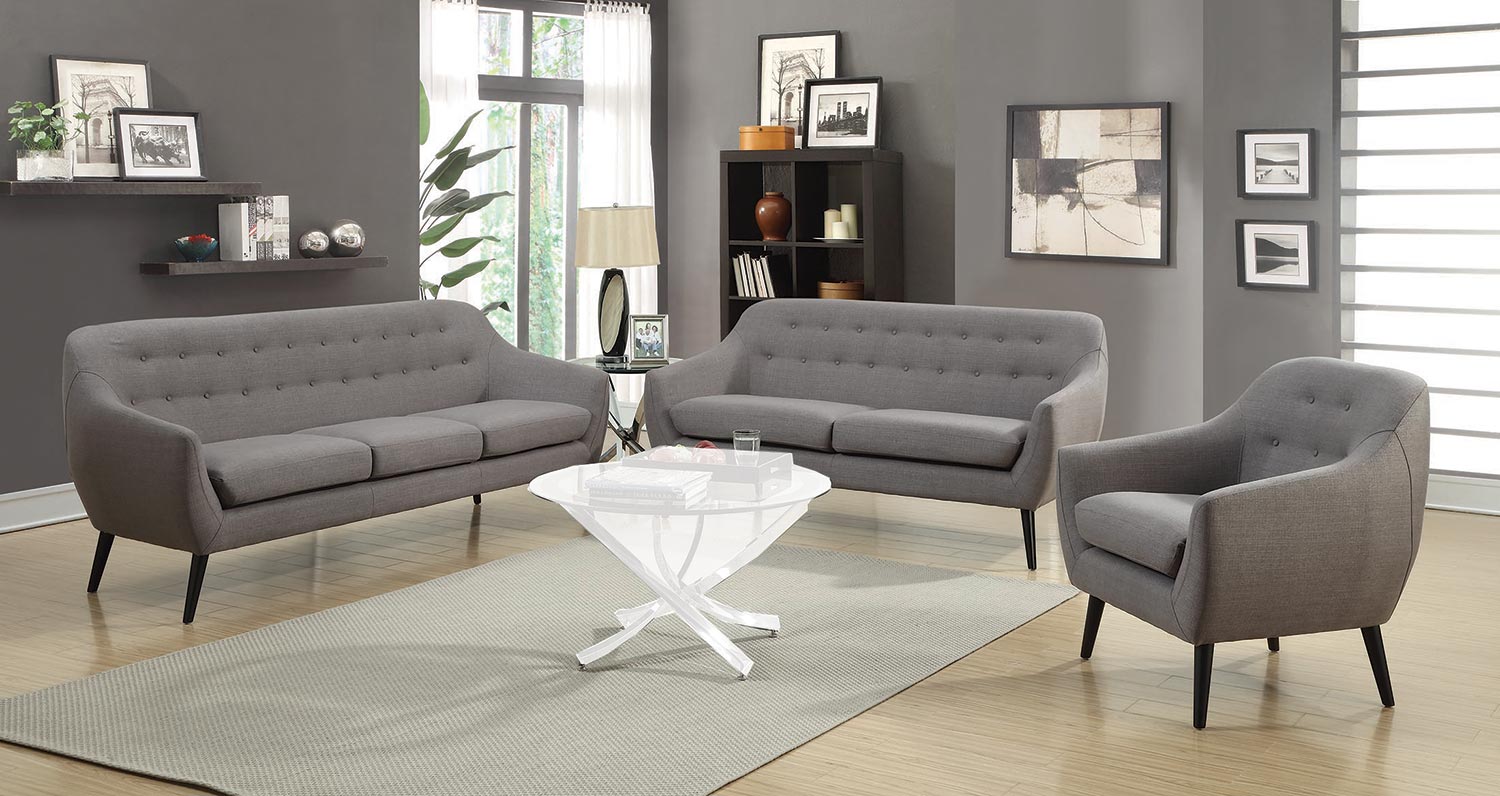 Coaster Dawson Sofa Set - Grey