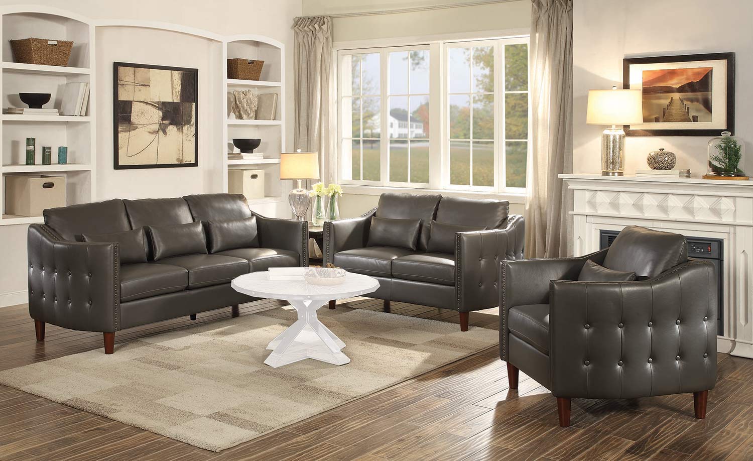 Coaster Braxten Sofa Set - Grey