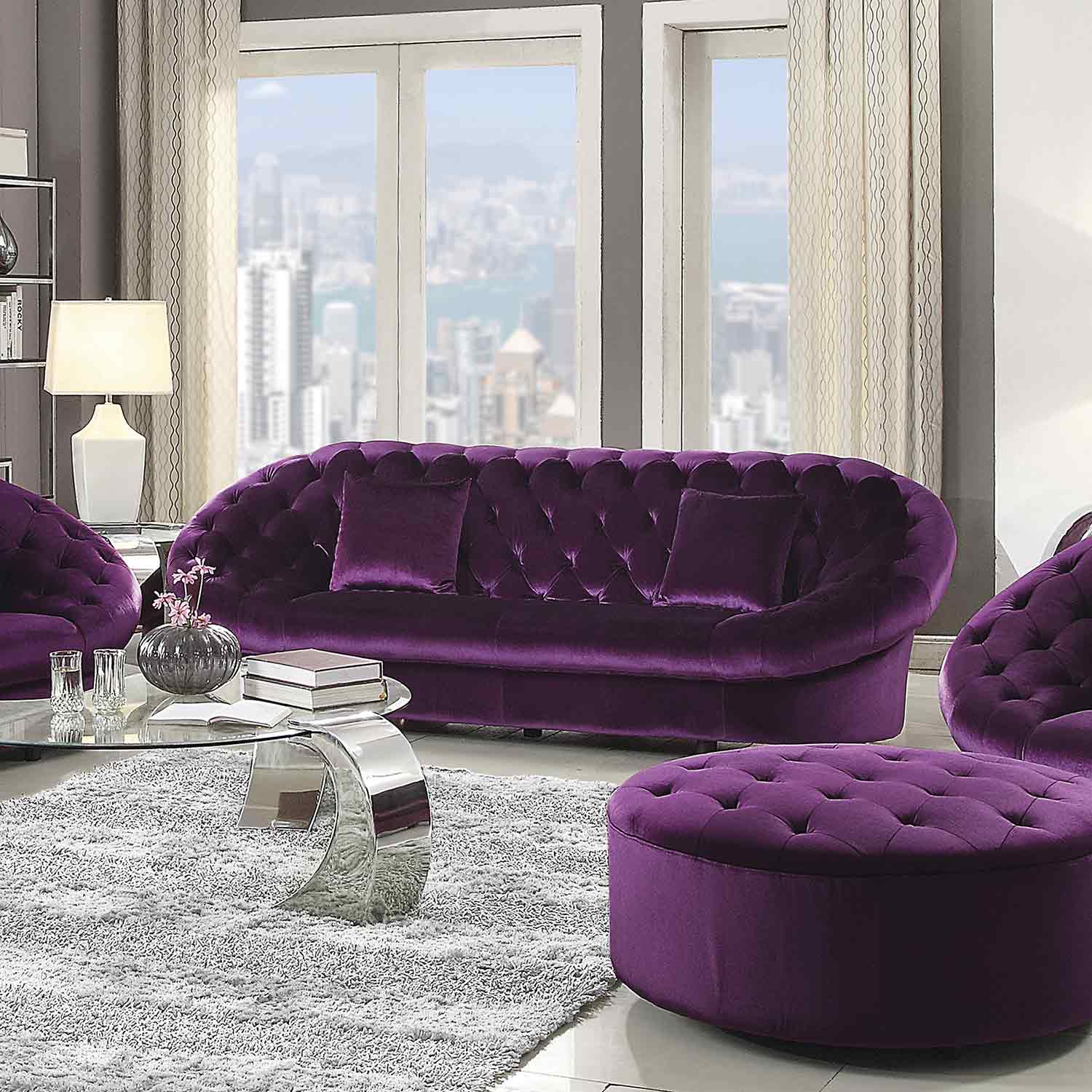 Coaster Romanus Sofa - Purple