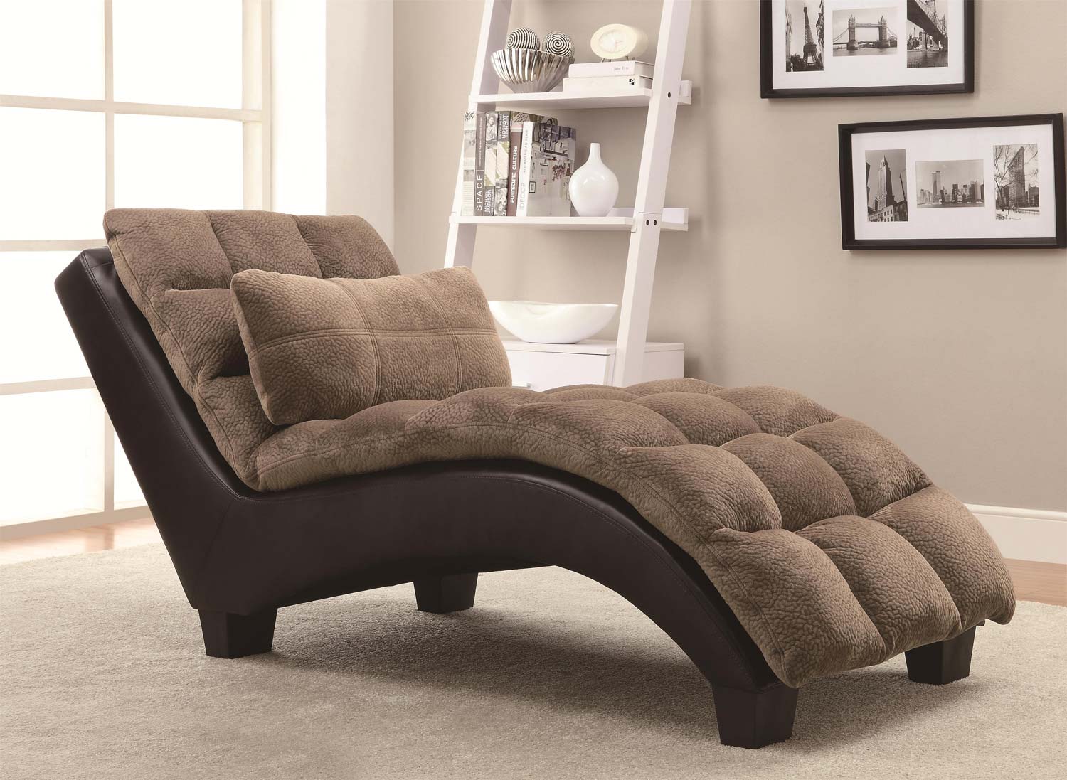 Coaster 550008 Chaise - Two-Tone