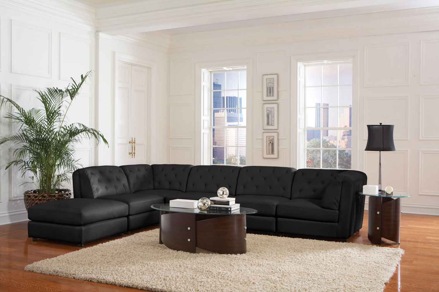 Coaster Quinn Living Room Set - Black