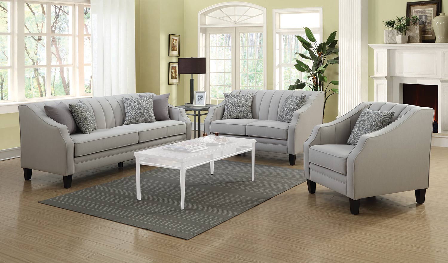 Coaster Loxley Sofa Set - Grey