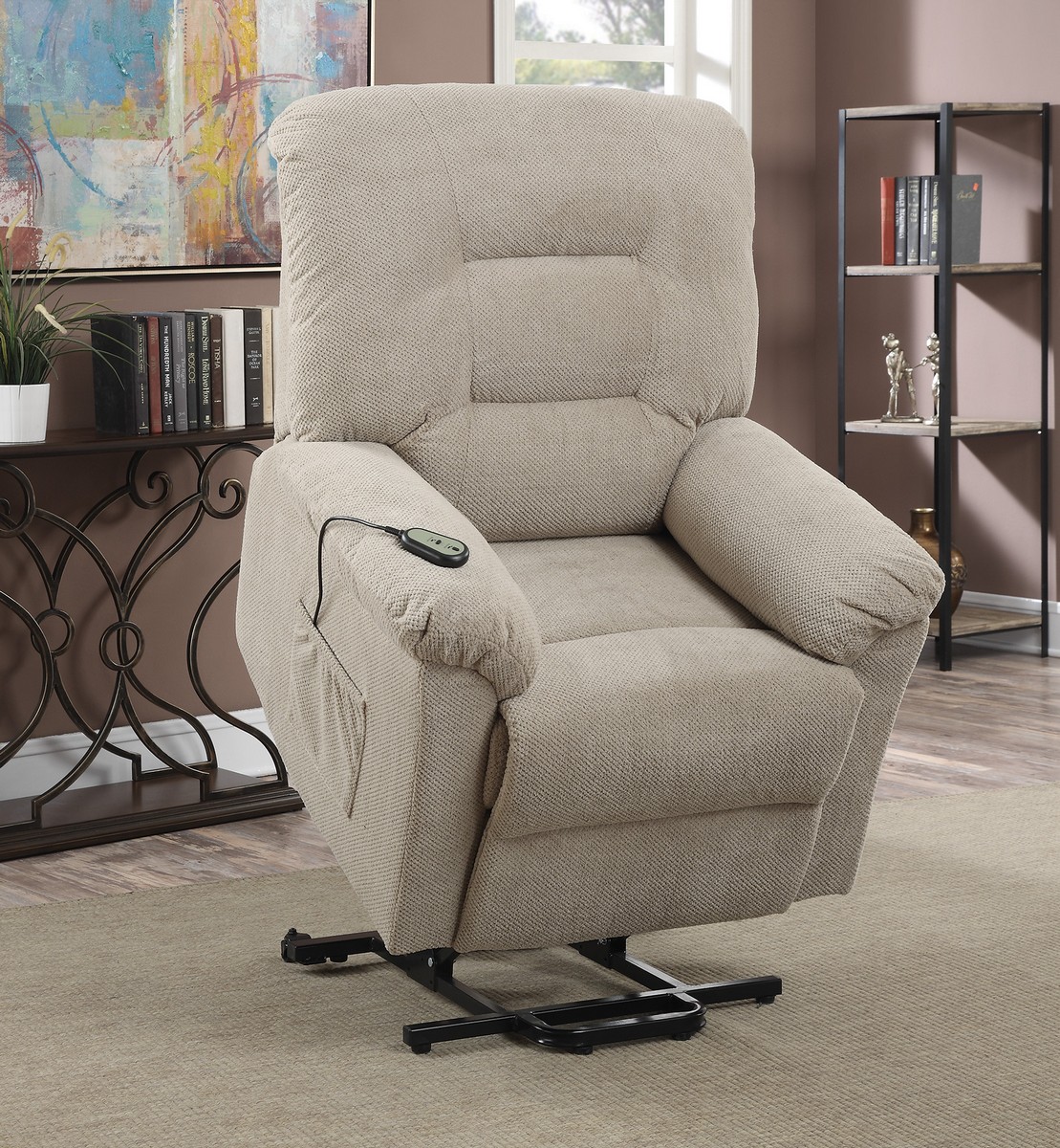 Coaster 600399 Power Lift Recliner - Taupe