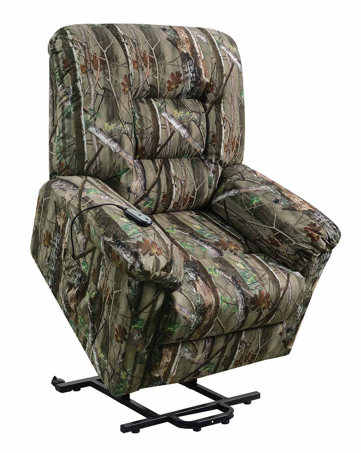 Coaster 601027 Power Lift Recliner - Camouflage Print