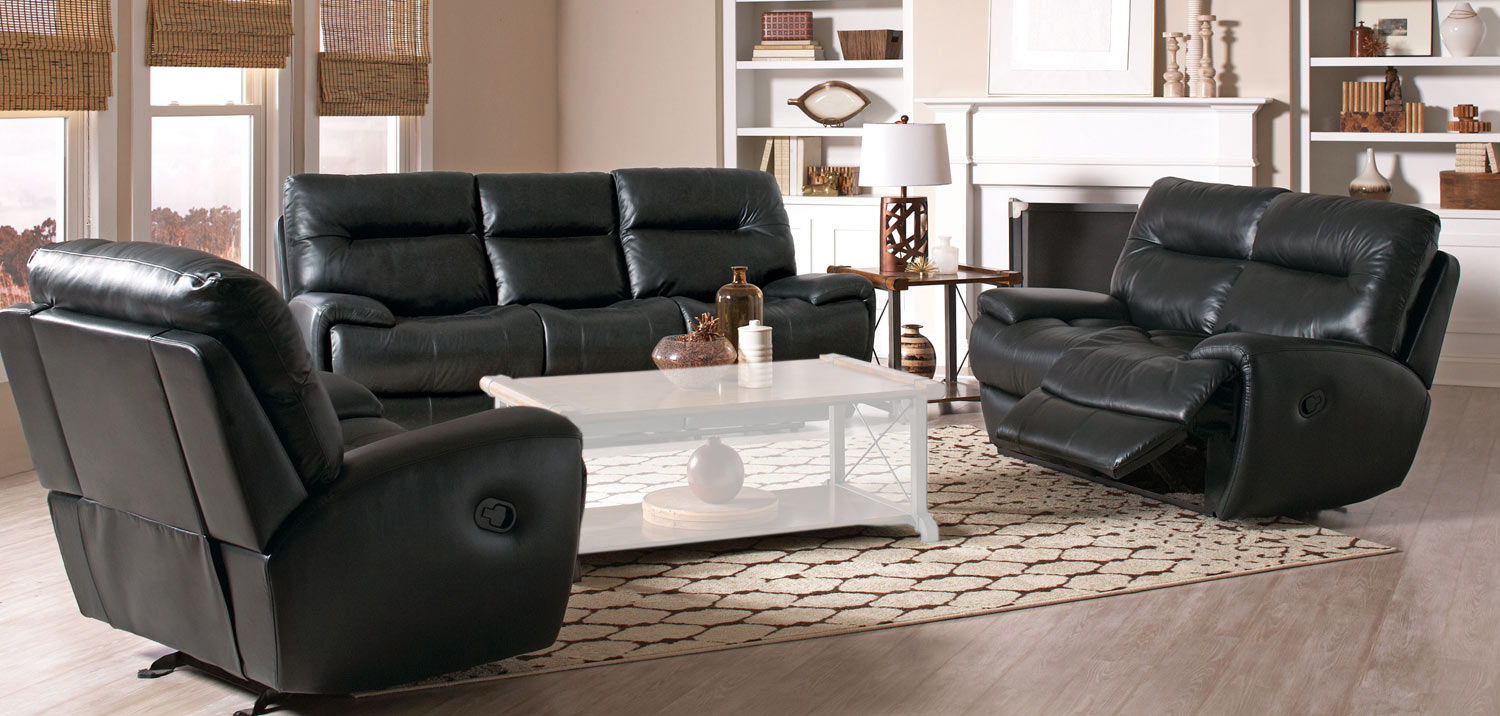 Coaster Sartell Motion Sofa Set - Black