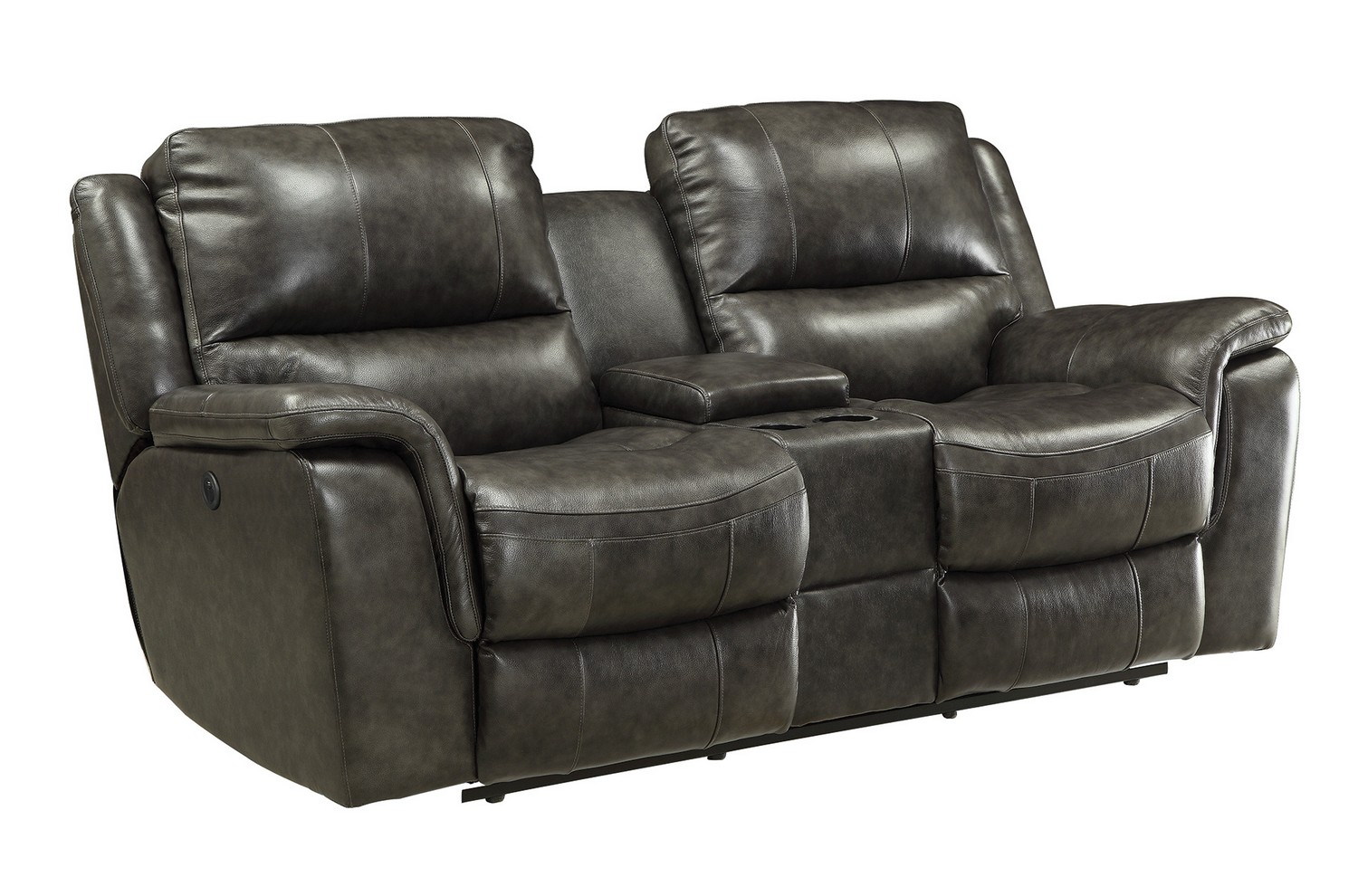 Coaster Wingfield Power Reclining Love Seat - Two Tone Charcoal