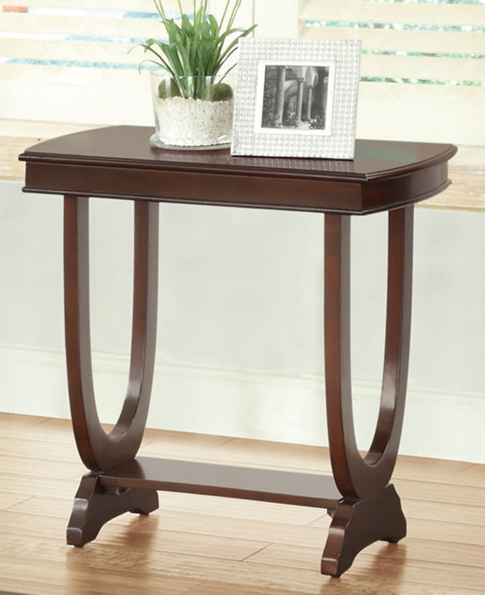 Coaster 702816 Chairside Table - Cappuccino