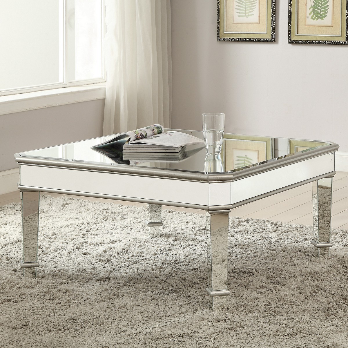 Coaster 703938 Coffee/Cocktail Table - Silver