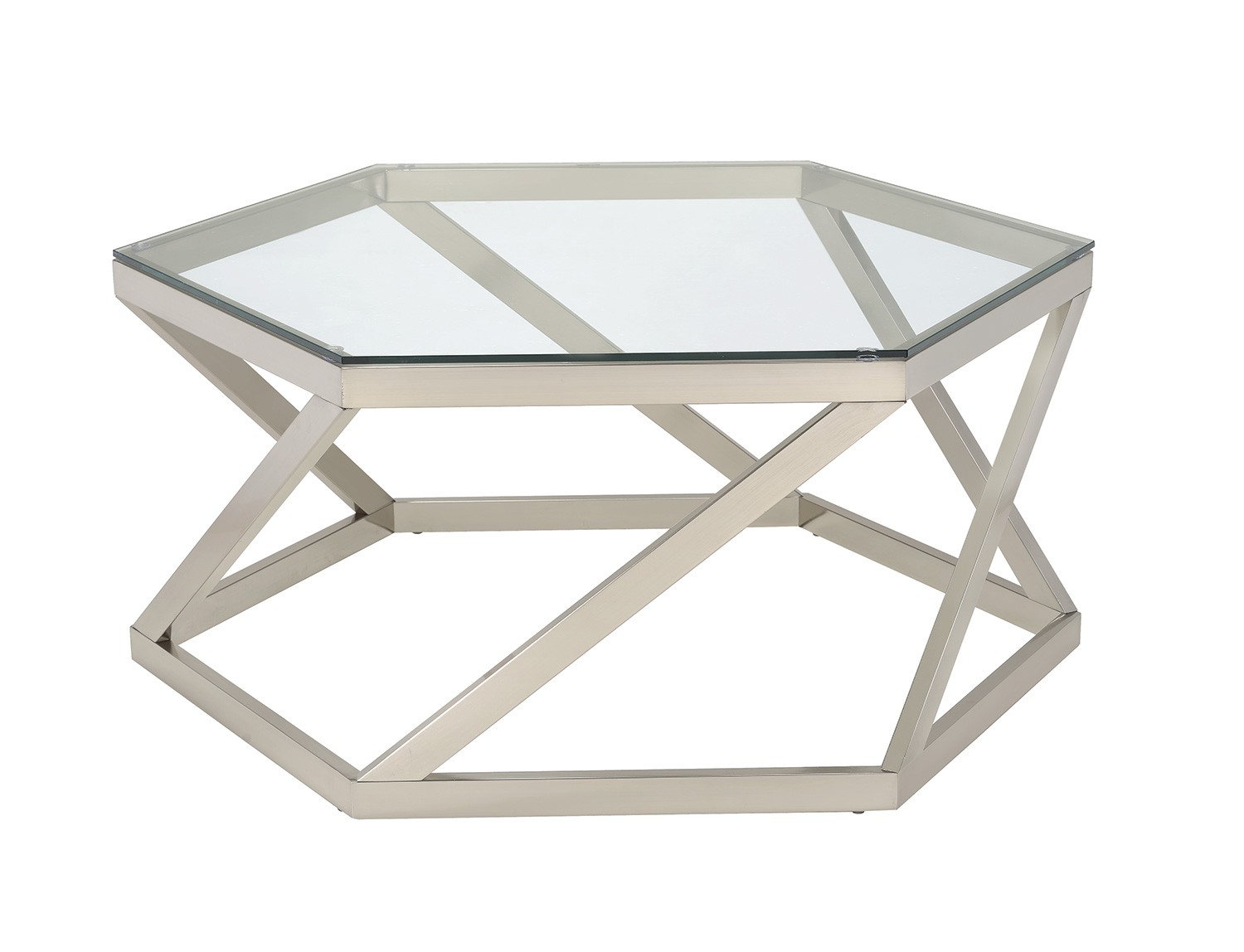 Coaster 704008 Coffee/Cocktail Table - Nickel