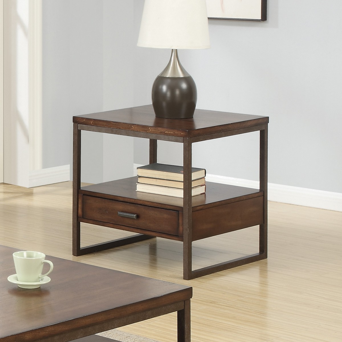 Coaster 704307 End Table - Light Brown