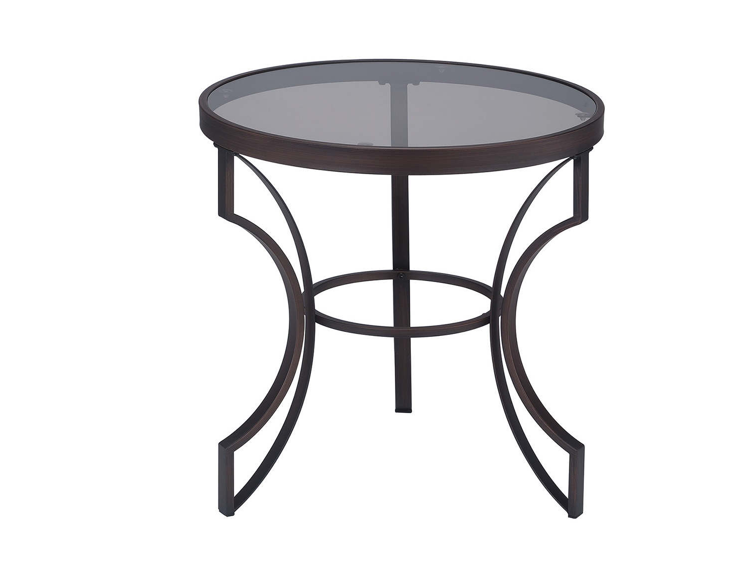 Coaster 704458 End Table - Bronze/ Tempered Glass