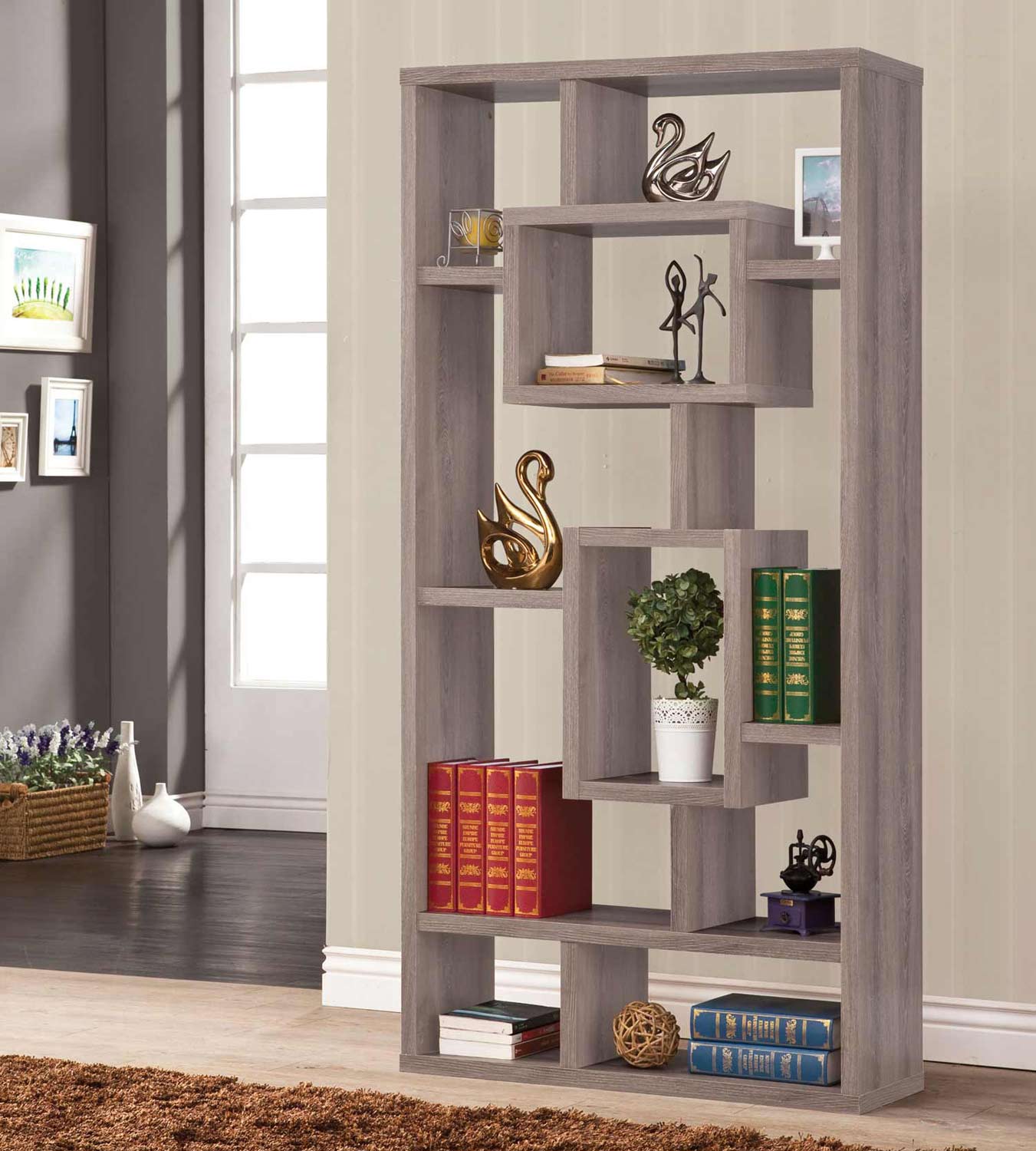 Coaster 800159 Bookshelf - Distressed Grey