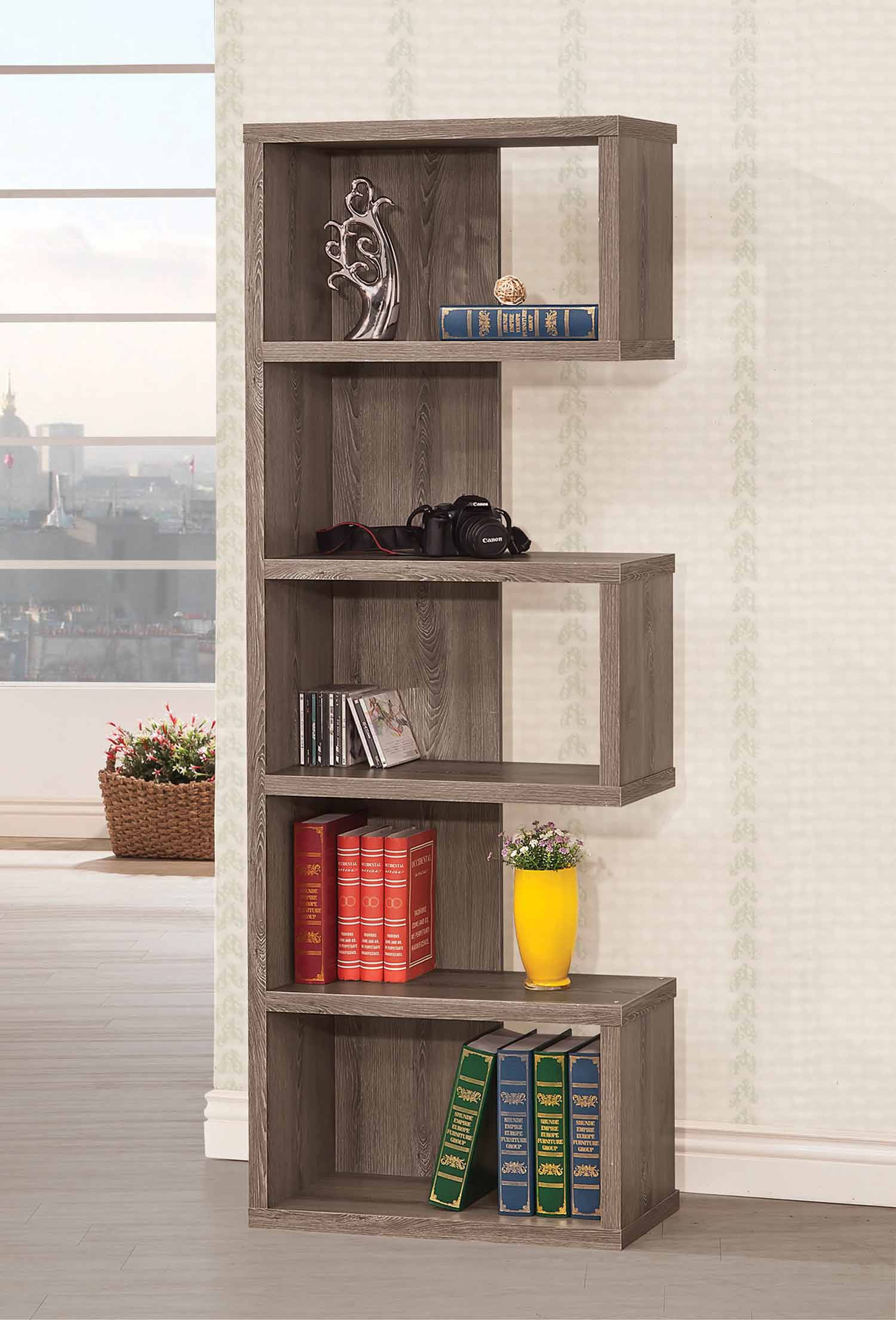 Coaster 800552 Bookcase - Weathered Grey