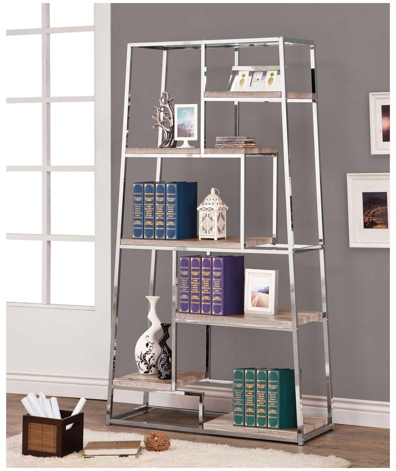Coaster 801163 Bookshelf - Reclaimed Wood
