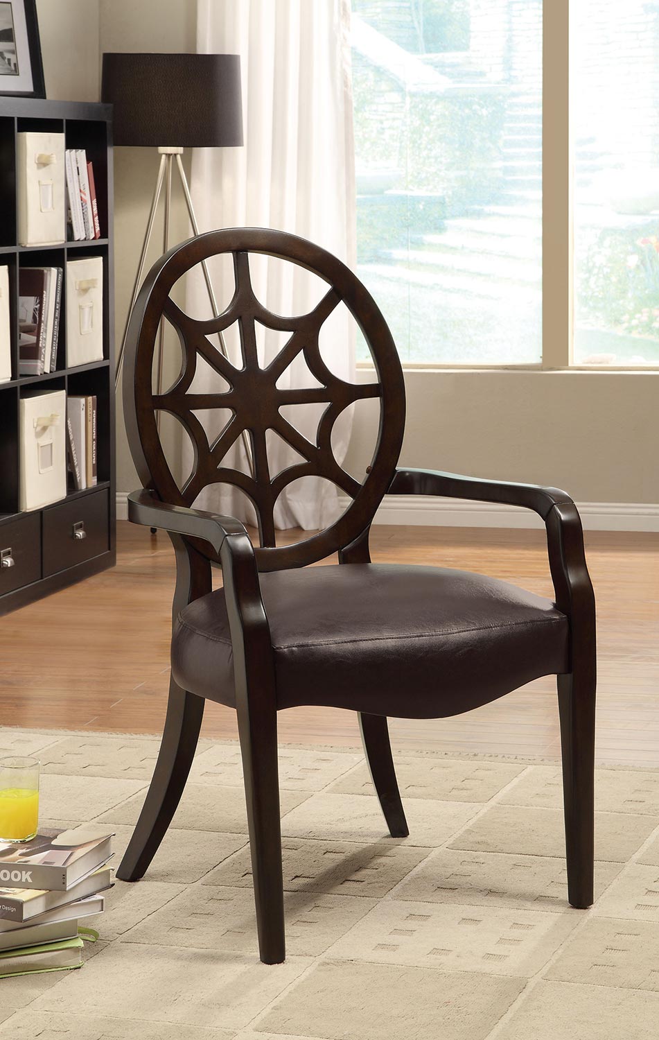 Coaster 900526 Accent Chair - Brown - Dark Walnut Coaster 900526 Accent Chair - Brown - Dark Walnut