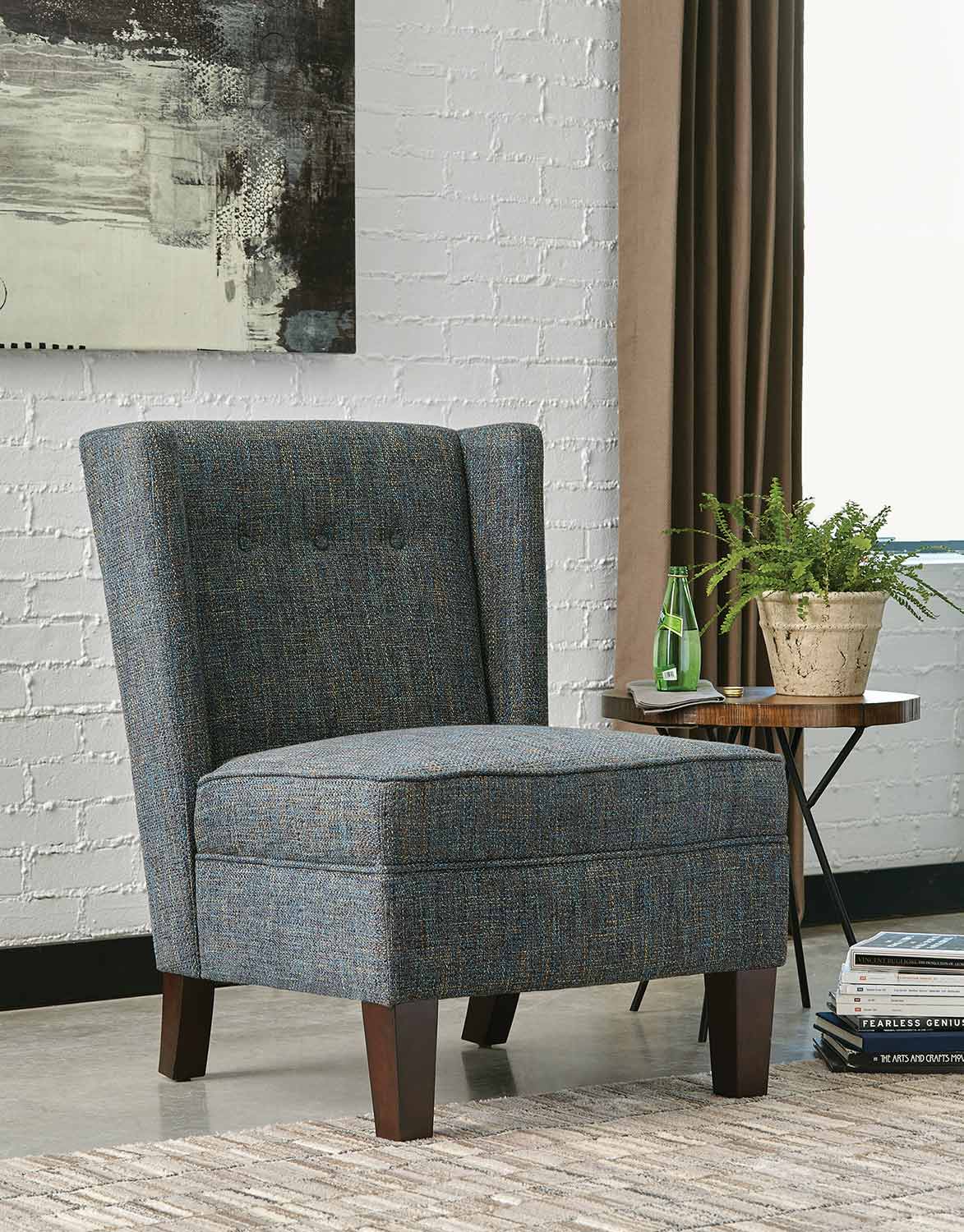 Coaster 903369 Accent Chair - Blue/Cappuccino
