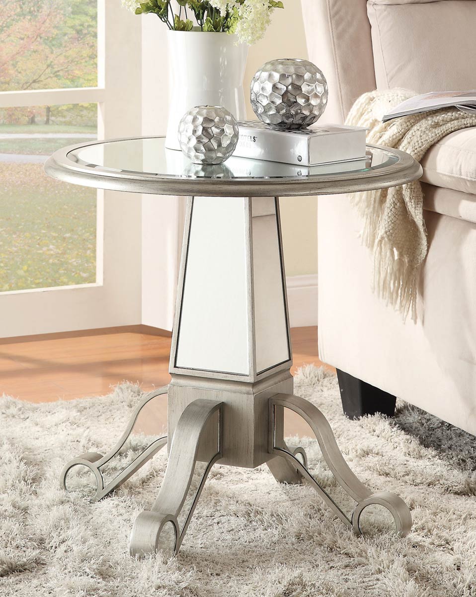 Coaster 950098 Accent Table - Antique Silver