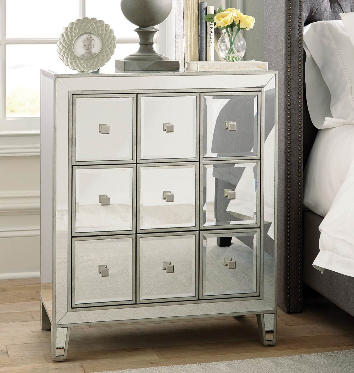 Coaster 950745 Accent Clear Mirror/Silver 950745 at