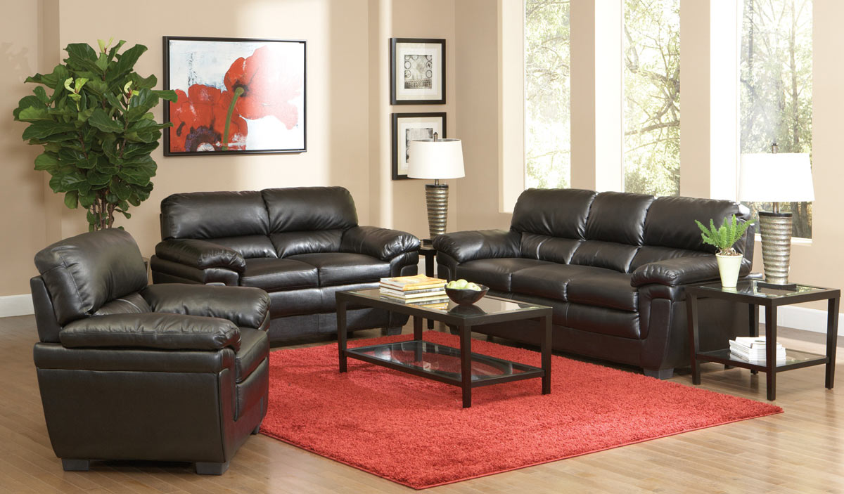Coaster Fenmore Living Room Set - Black