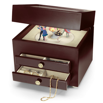 Crosley Musical Jewelry Box-Cherry