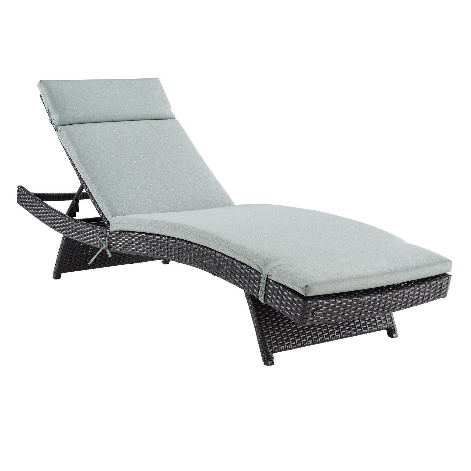 Crosley Biscayne Outdoor Wicker Chaise Lounge - Mist/Brown