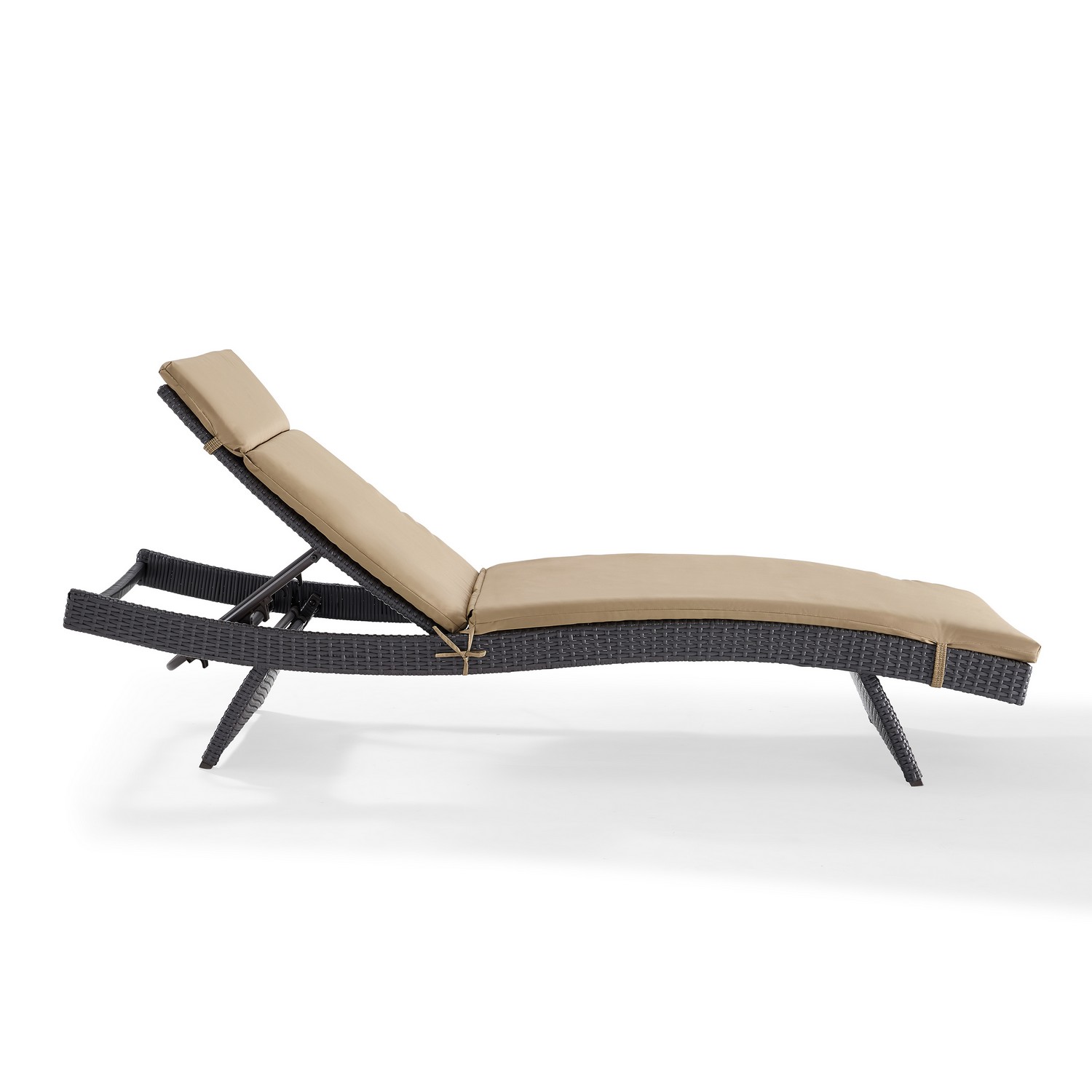 Crosley Biscayne Outdoor Wicker Chaise Lounge - Mocha/Brown