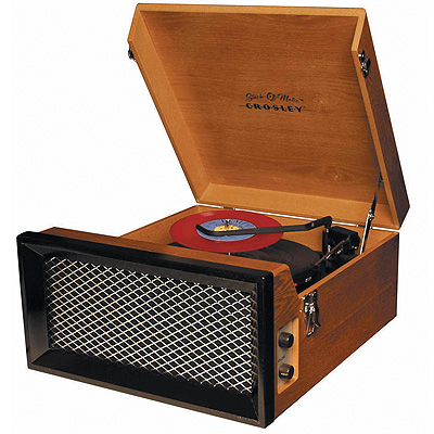 Crosley Collegiate Stack-O-Matic-Oak Record Changer