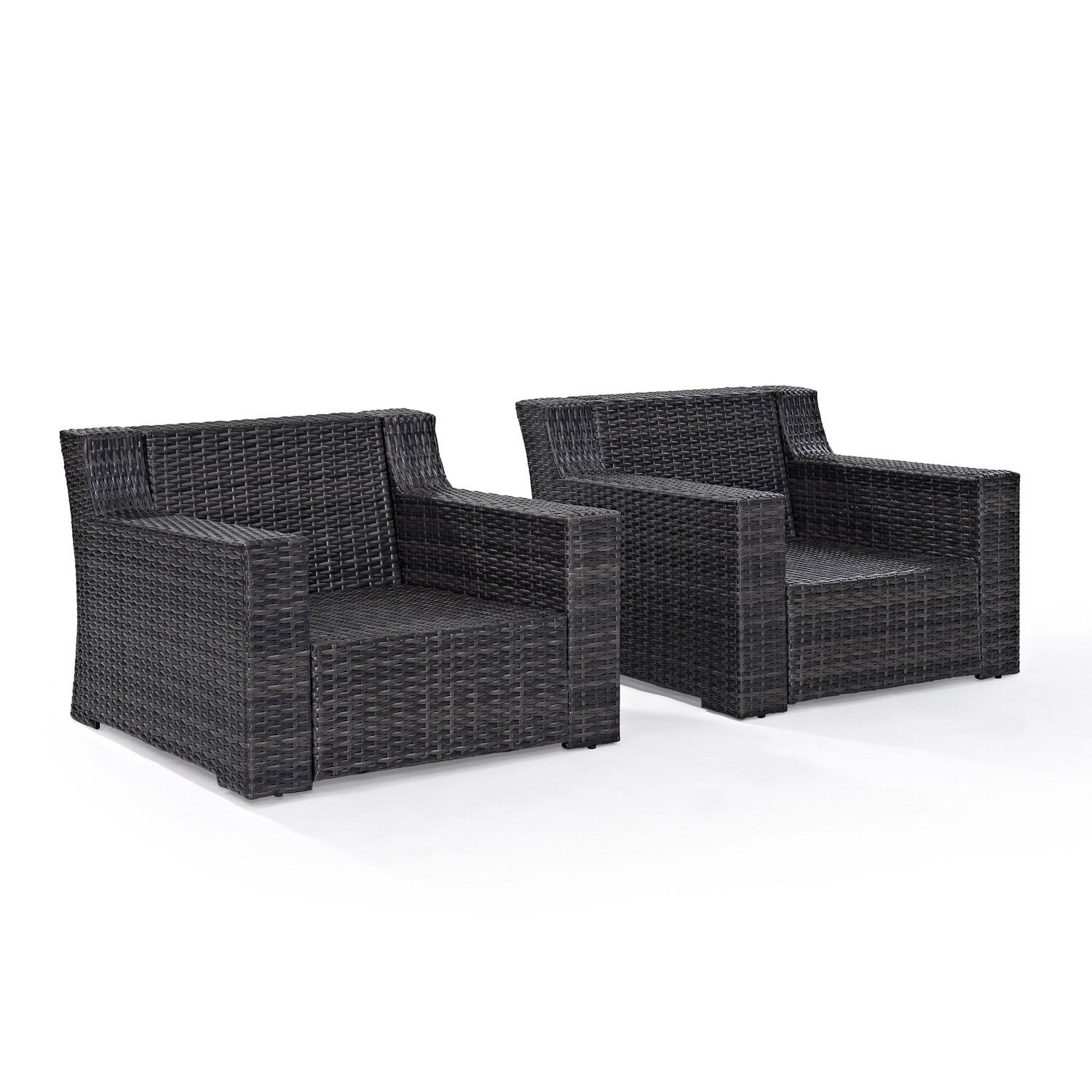 Crosley Beaufort Outdoor Wicker Chair - Set of 2 - Mist/Brown