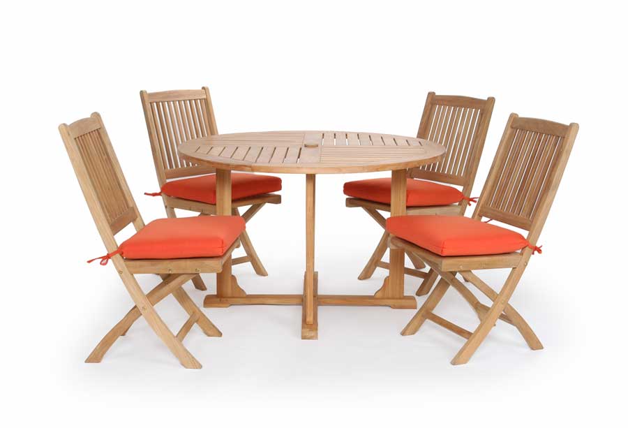 Caluco Teak Round Dining Collection