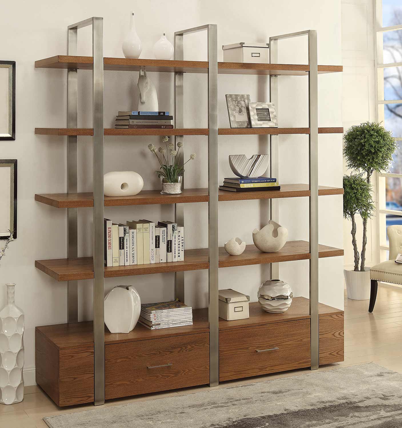 Coast to Coast 78650 Two Drawer Bookcase CTC78650 at