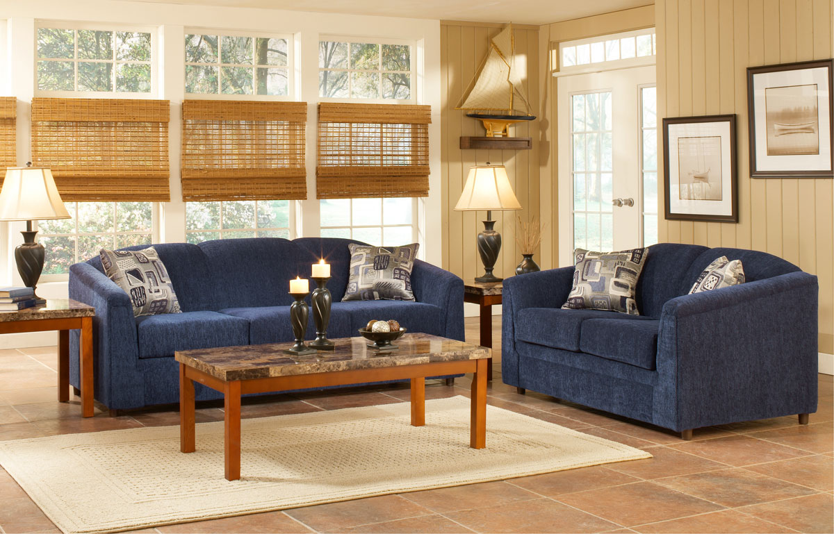 Chelsea 5700 Tahoe Navy Sofa 5700-S at Homelement.com