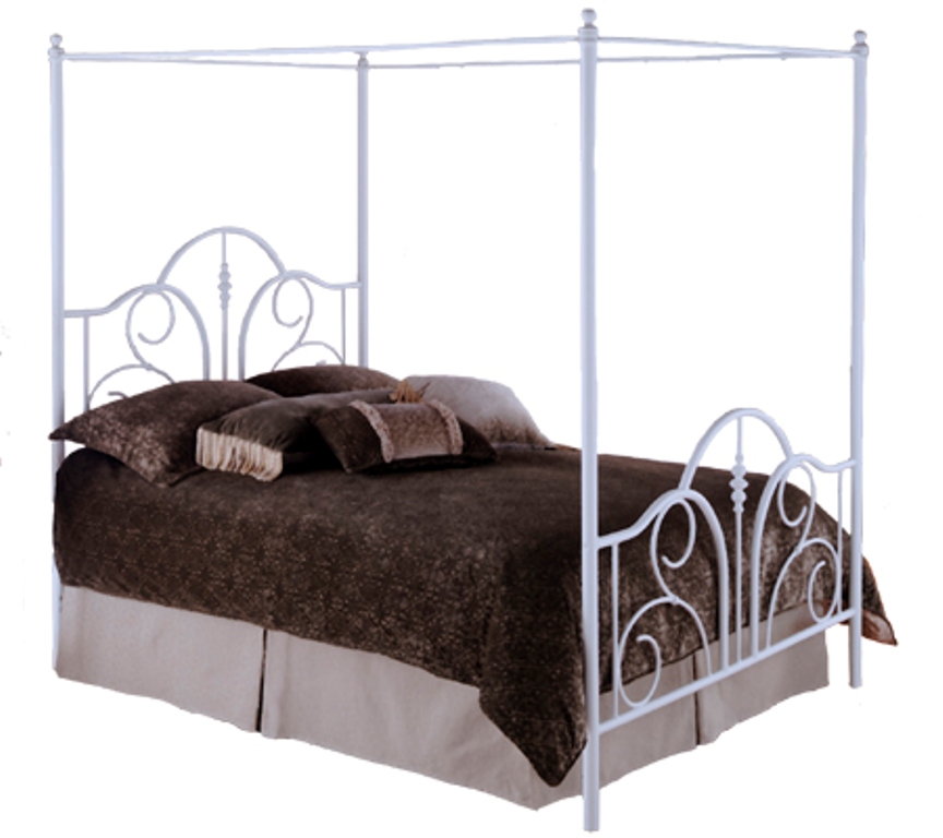 Fashion Bed Group Contour Canopy Bed in White