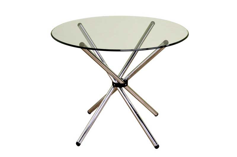 Wholesale Interiors Myles Glass Top Side Table