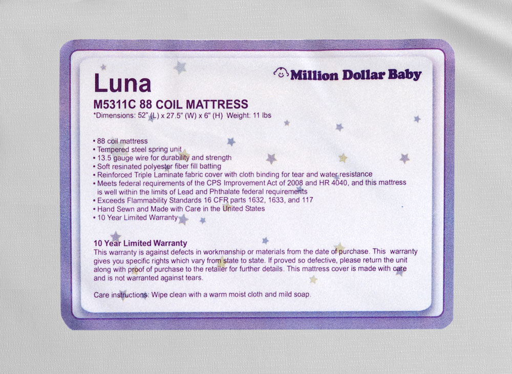 Da Vinci Luna Crib Mattress 88 Coil