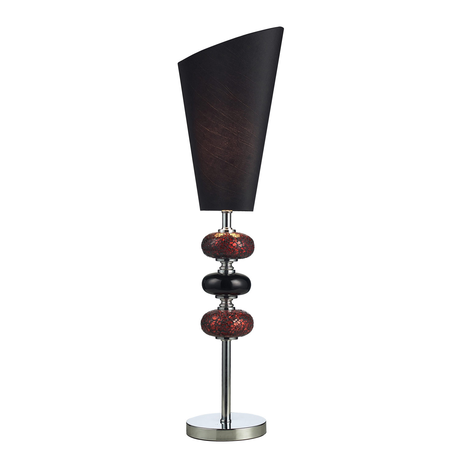 Elk Lighting 111-1081 Delta Table Lamp - Mossica Glass, Chrome