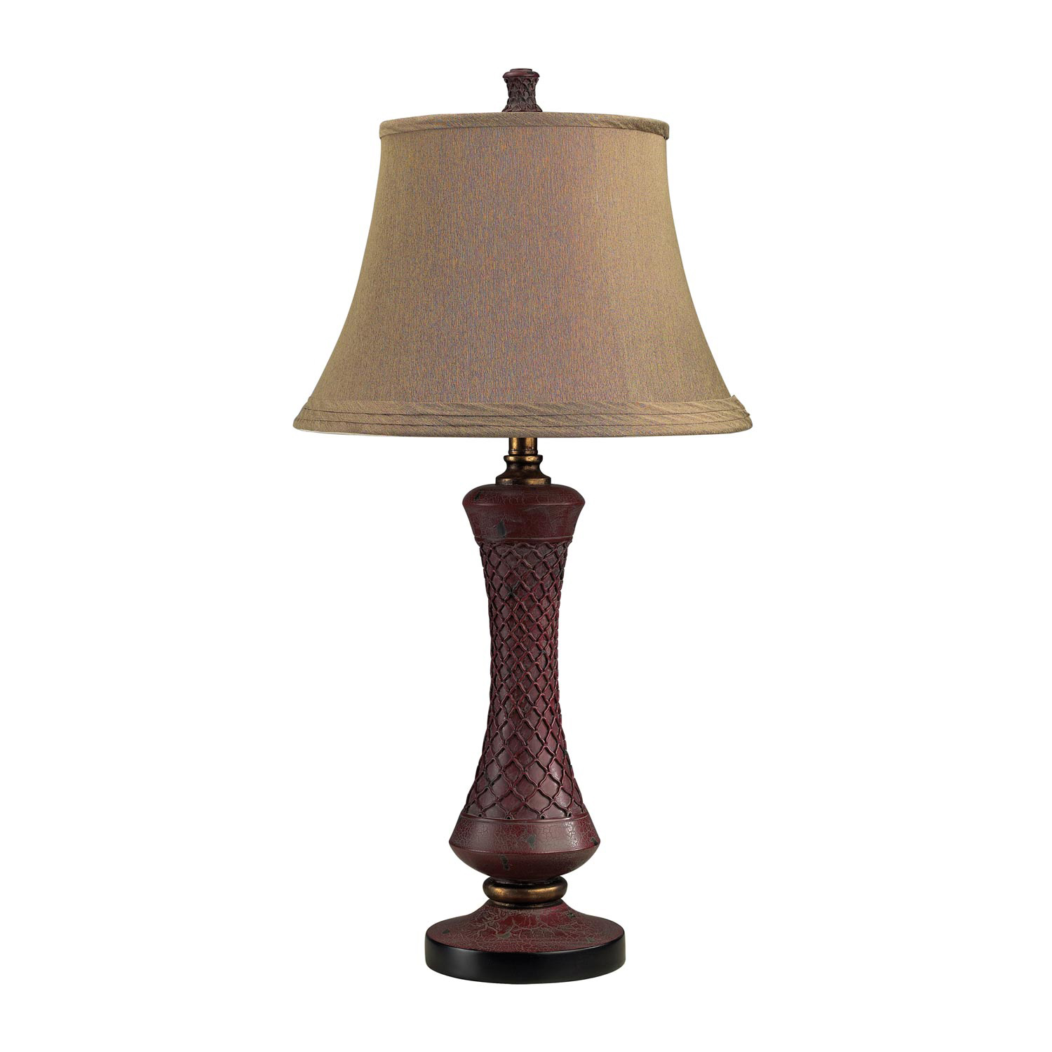 Elk Lighting 113-1118 Columbia Place Table Lamp - Toledo Distressed Red