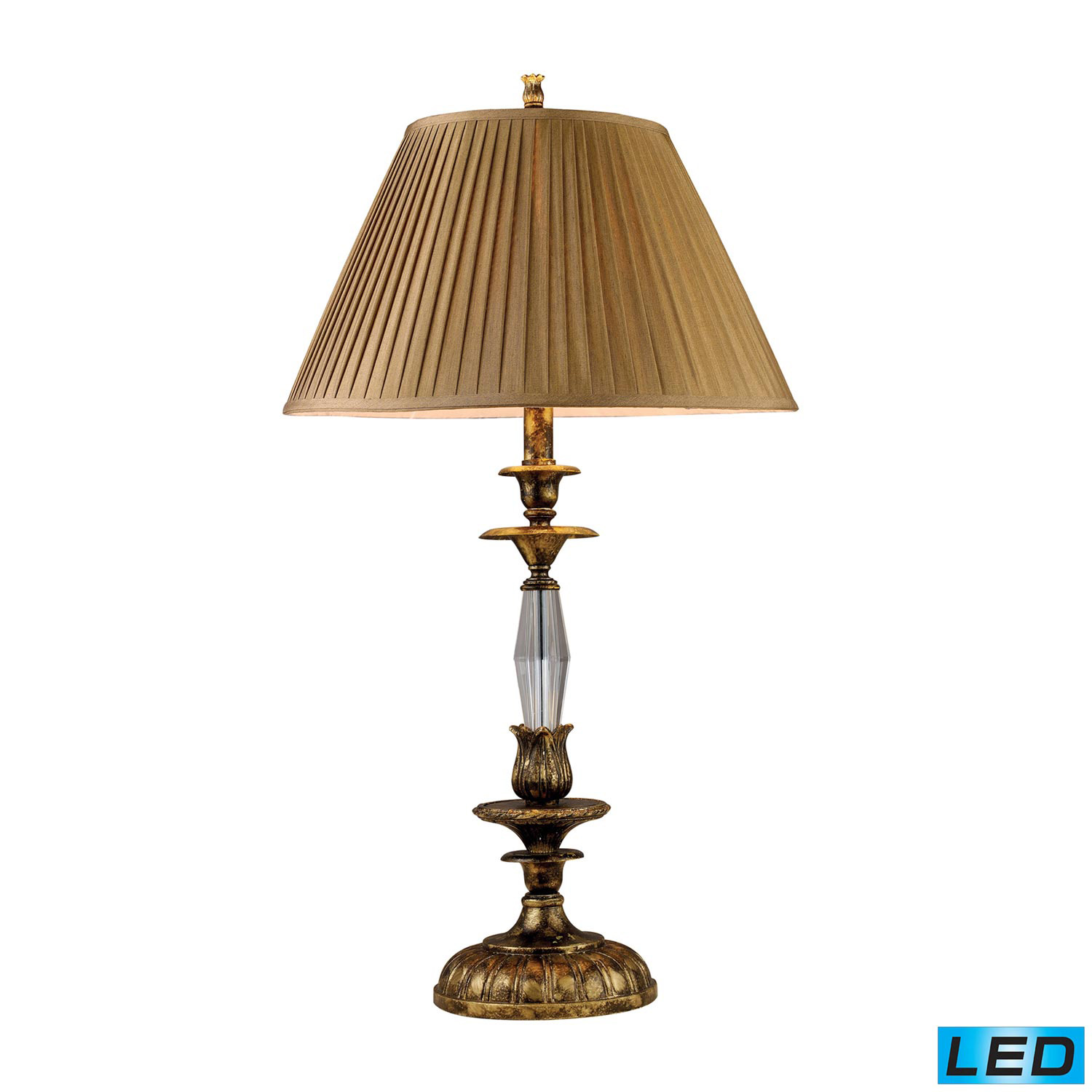 Elk Lighting 2455/1-LED Bedminster Table Lamp - Burnt Gold Leaf
