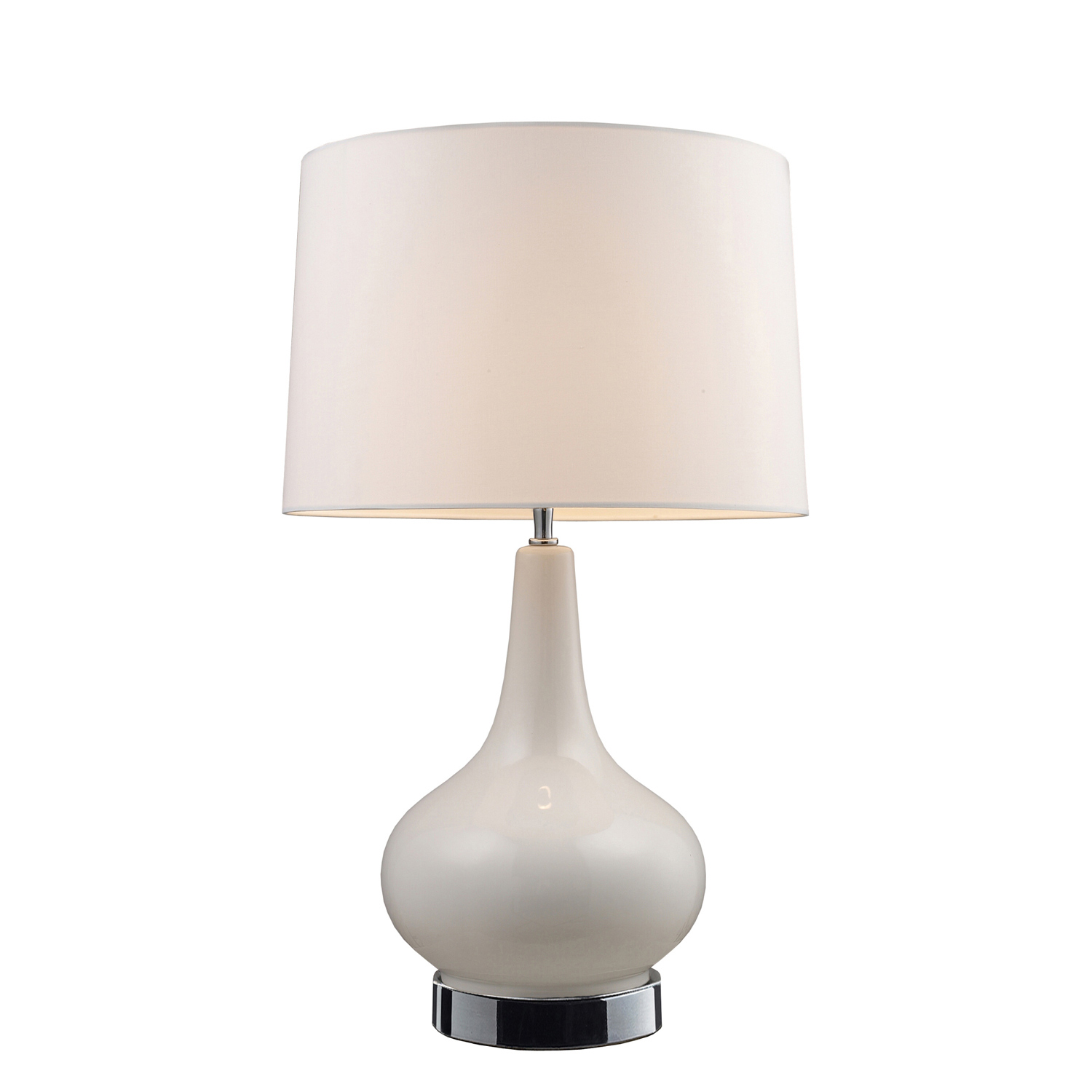 Elk Lighting 3935/1 Continuum Table Lamp - White and Chrome