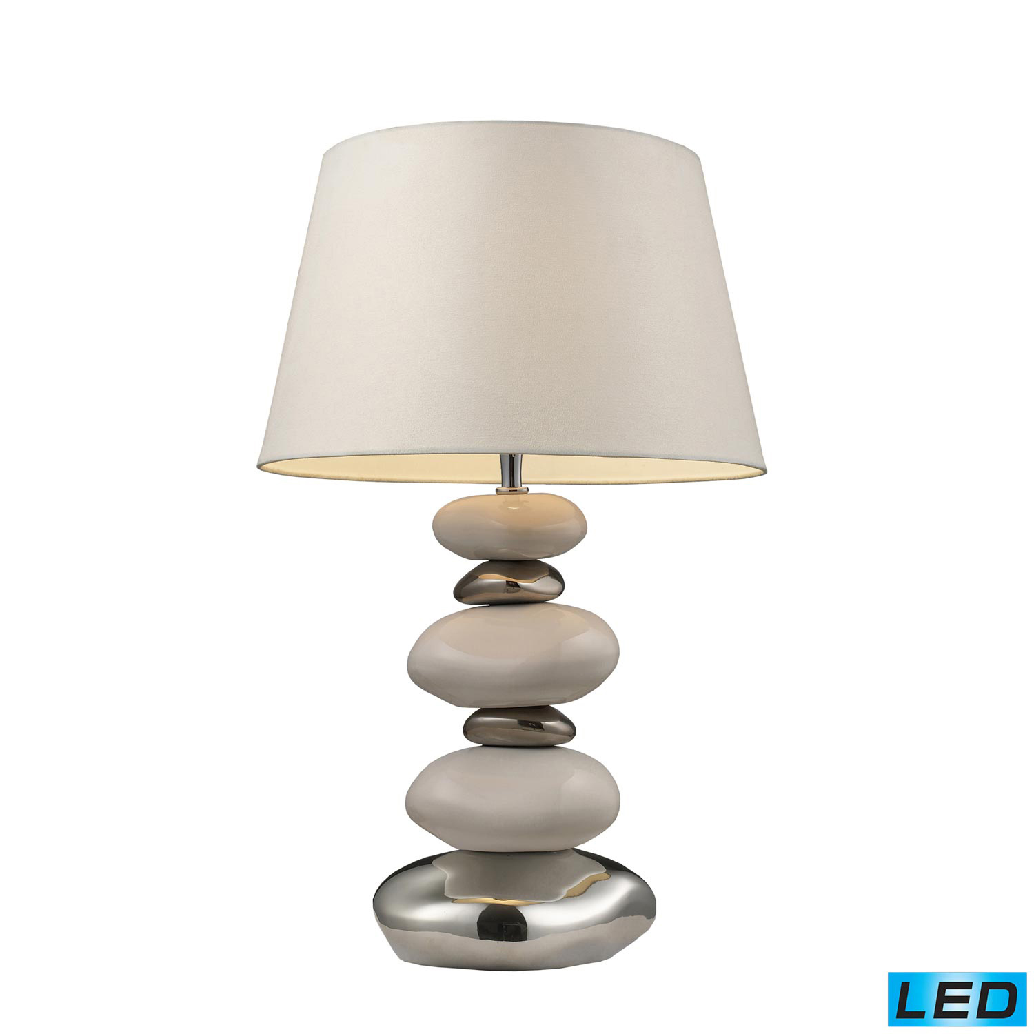 Elk Lighting 3948/1 -LED Elemis Table Lamp - Pure White and Chrome