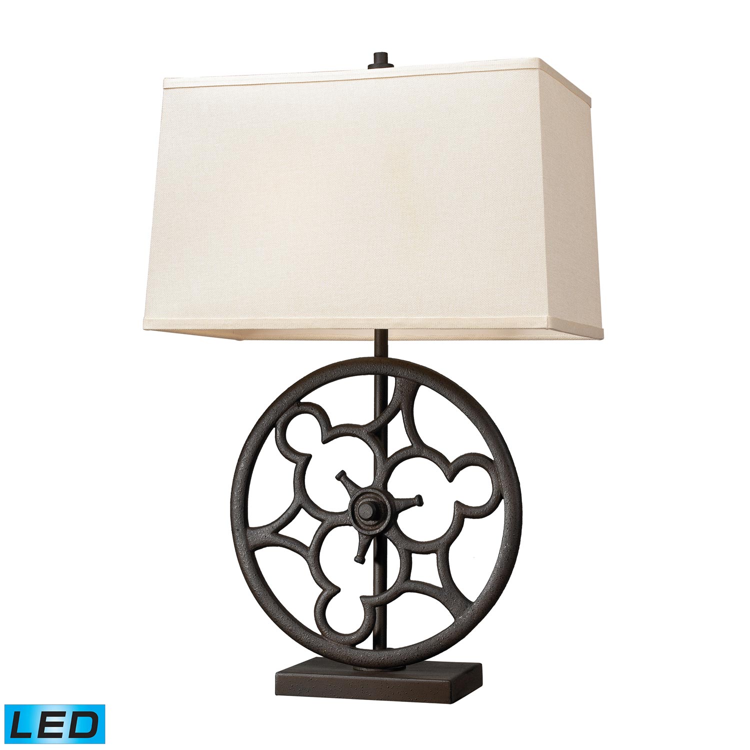 Elk Lighting 65112-2-LED Ironton Table Lamp - Vintage Rust