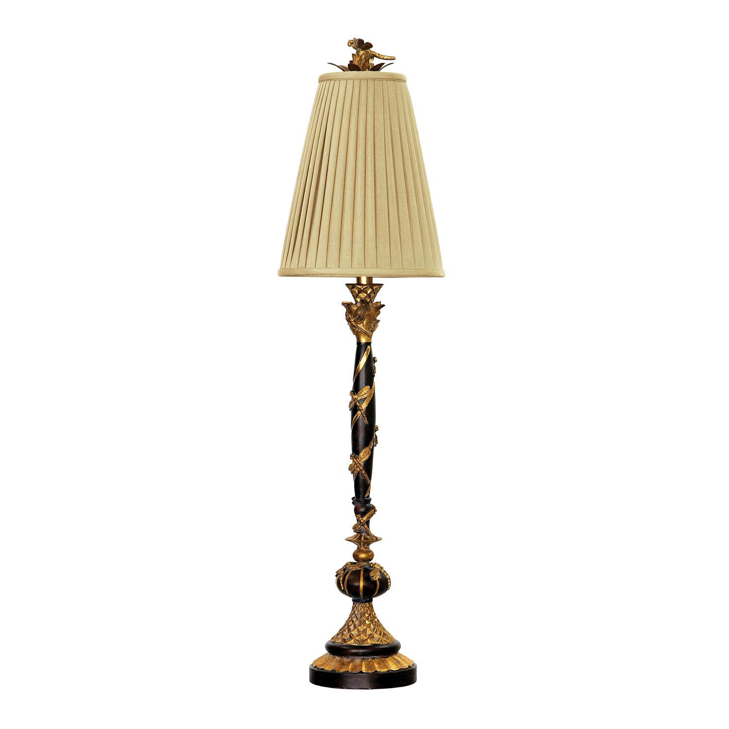 Elk Lighting 91-194 Dragonfly Column Table Lamp - Gold Leaf / Black