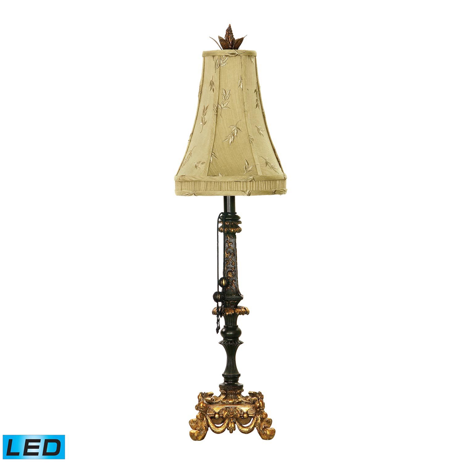 Elk Lighting 91-365-LED Josephine Table Lamp - Black / Gold Leaf