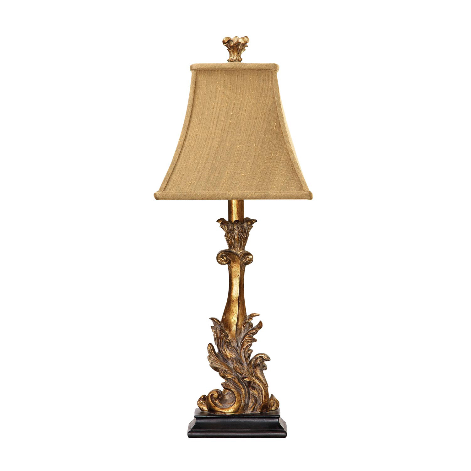 Elk Lighting 91-828 Acanthus Column Table Lamp - Gold Leaf / Black