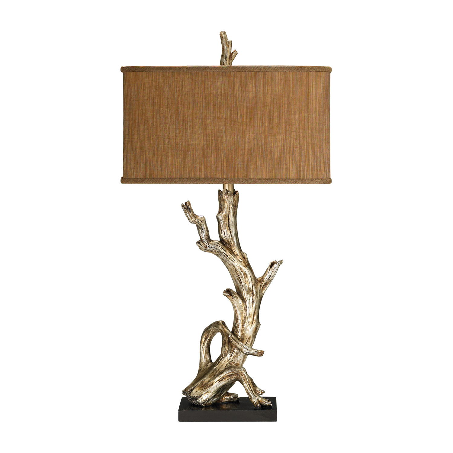 Elk Lighting 91-840 Driftwood Table Lamp - Silver Leaf